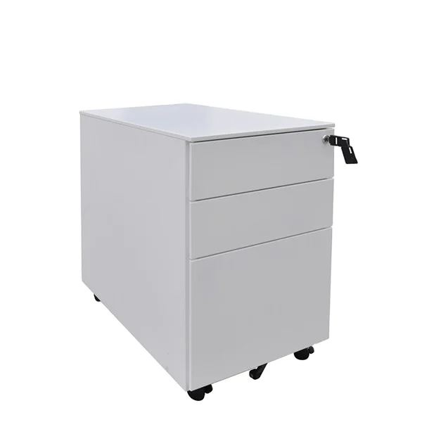 Popular Metal A4 File Movable Cabinet with 3 Drawers Office Mobile Pedestal for Filing Storage Mobile Filing Cabinet