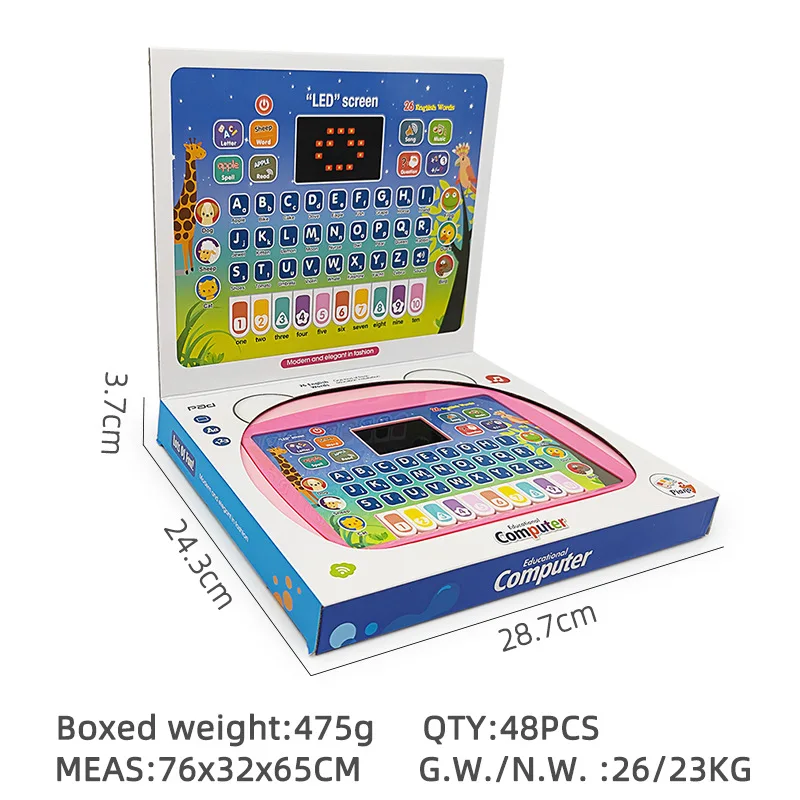 Led Screen Learning Toy Tablet Pad Computer Kids Toys Baby Talking Laptop Educational Toy Learning Machines Tablet For Kids