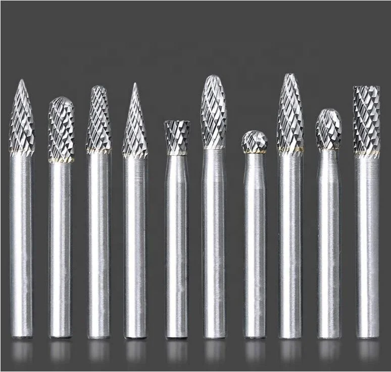 Hot Sale cost-effective High Quality  10pcs 3x6mm 6x6mm dental bur Rotary carbide burr Tungsten Set