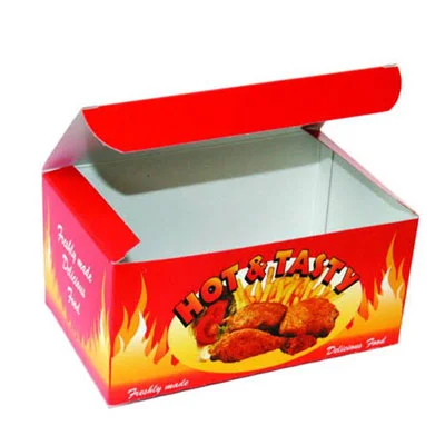 paper boxes for fries chicken customized logo printing wholesaler price with high quality for European market fast food use