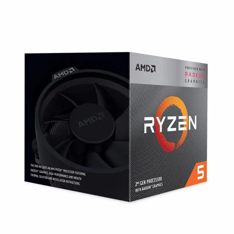  AMD R 5 3400G R5 3 7 ГГц четырехъядерный восьмипоточный процессор 65 Вт L3 = 4M YD3400C5M4MFH разъем AM4 новый и с