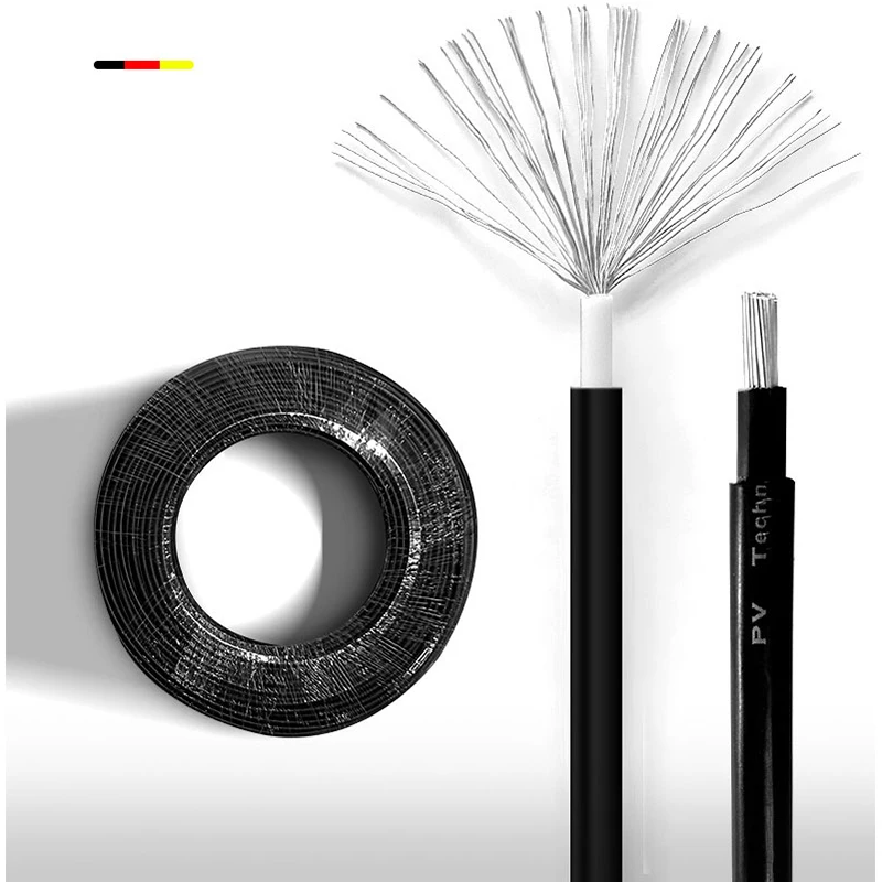 Holy PV wire solar wire solar cable dc red black 4mm suppliers
