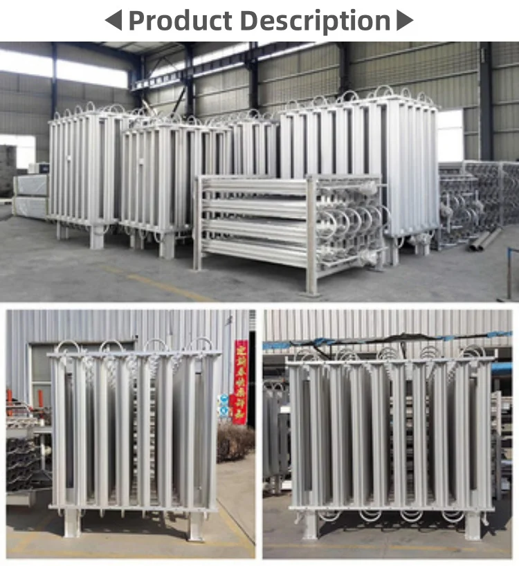 Filling Station Ambient Air Vaporizer For Liquid Oxygen Nitrogen Argon