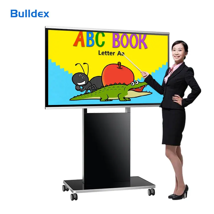 HDFocus OPS Interactive Touch Panel 55 65 75 86 98 Inch Smart Bord Electronic Digital Interactive Board For Teaching