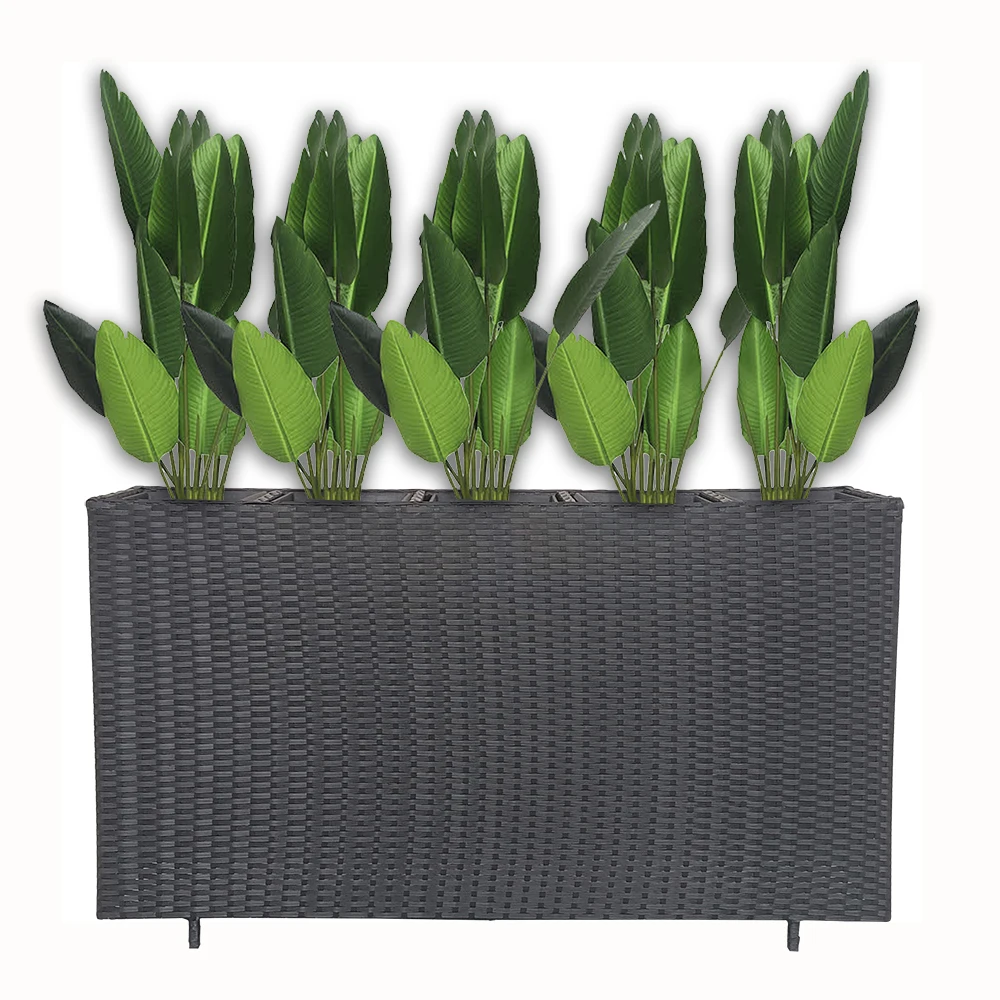 RTX Large Big Size Plant Plastic Flower Pots Planter Pots Wicker Flower Pot Both Indoor and Outdoor Use