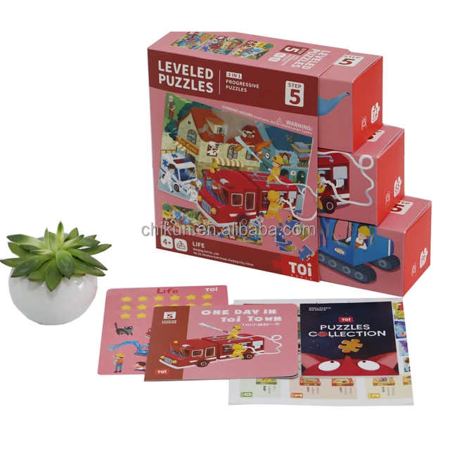 China Manufacturer High Quality Wholesale Customized Logo Print Children Educational Toy Puzzle