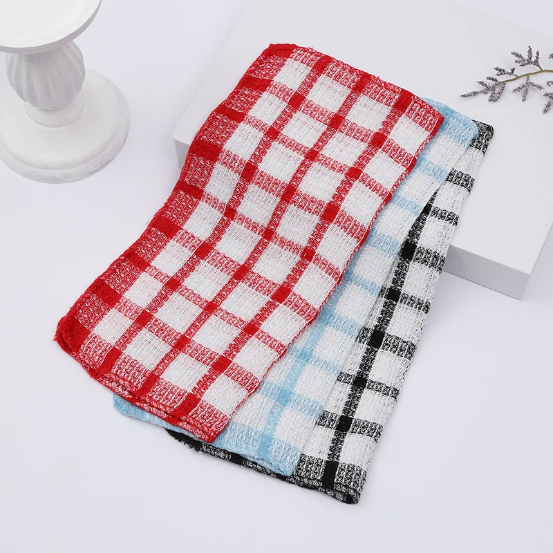 FF2661 Kitchen Dishwashing Cloths Absorbent Reusable Cleaning Towel Scrubbing Rag Microfiber Cleaning Cloth