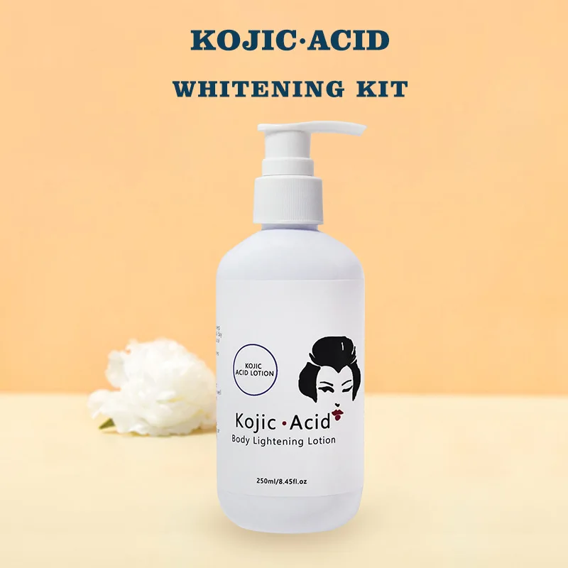 Hot selling 3-piece set of Kojic Acid Body Cream Handmade Soap customized your own brand