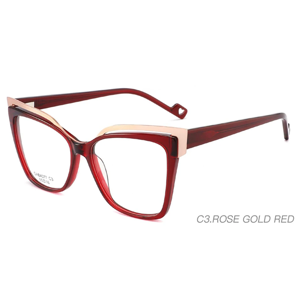 Wholesale Price Eyeglasses Acetate Frames Double Color Optical Spectacles
