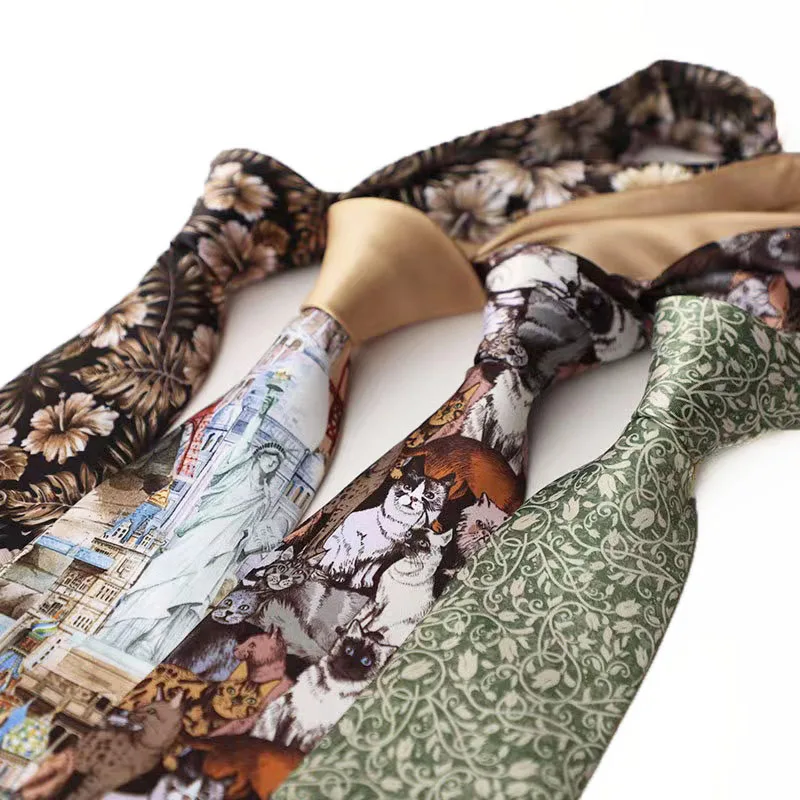 2024 Оптовые Пользовательские высококачественные персонализированные полиэфирные галстуки модные корейские для мужчин