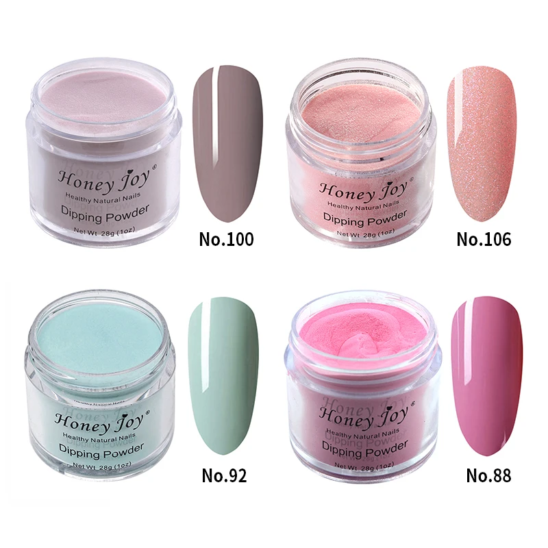 Custom Made Private Logo Very Fine Dip Powder Colors Brown Pink Glitter Color Dip Powder Gel Nail Polish Salon Effect 28g/Box