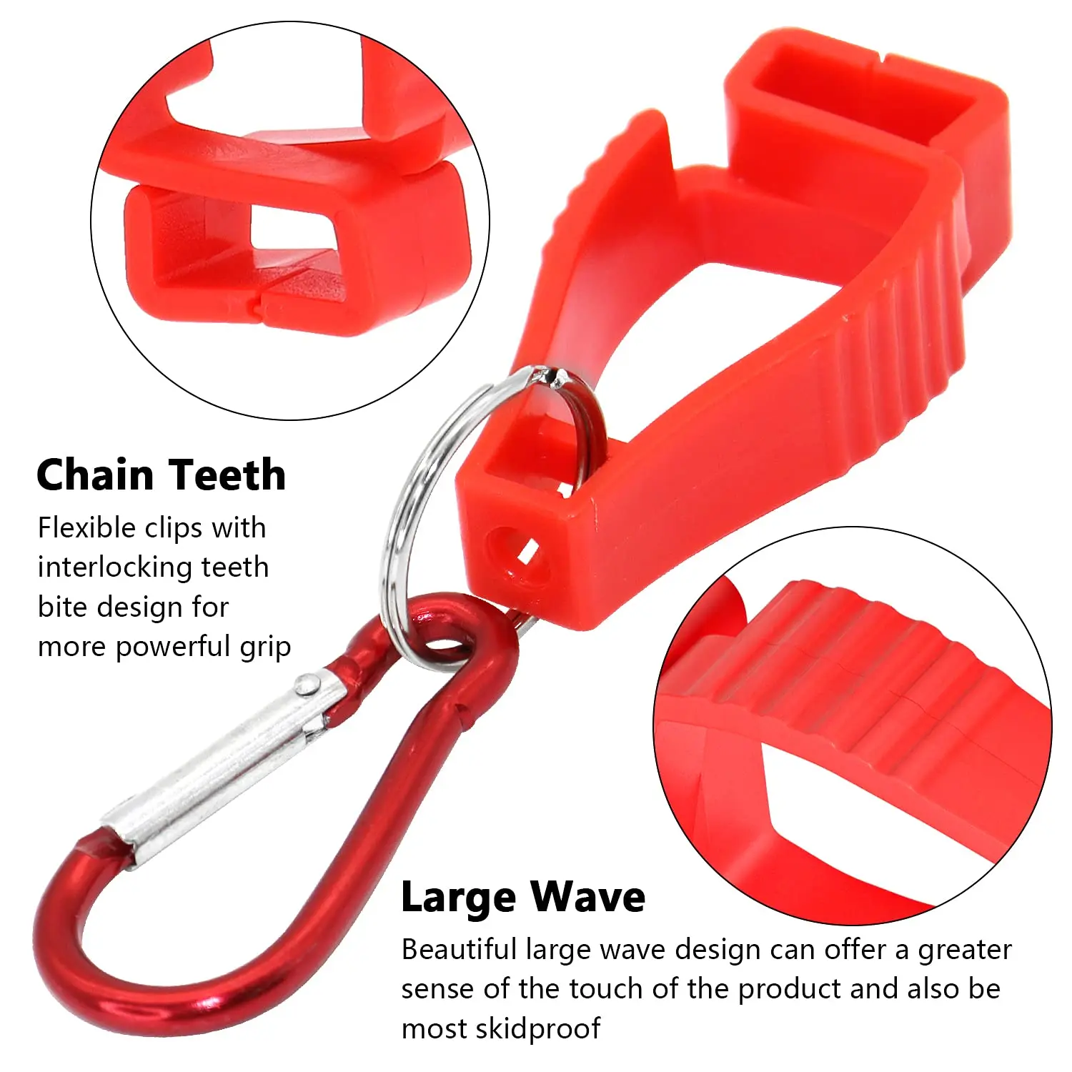 GLOVEMAN POM plastic safety work gloves Anti lost Clip Construction Non Slip Fixing Buckle Hook Grabber gloves Holder clip