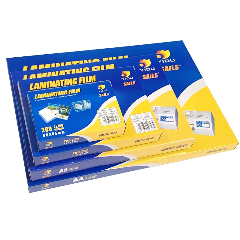 yidu a4 hot lamination pouch sheets film