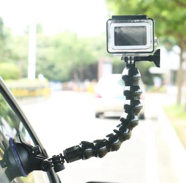 New Jaws Flex Clamp Mount 4/8/12 Joint Goose Neck 1/4 Screw Tripod Mount Adapter For Gopro SJCAM Gitup Akaso EKEN Action Camera