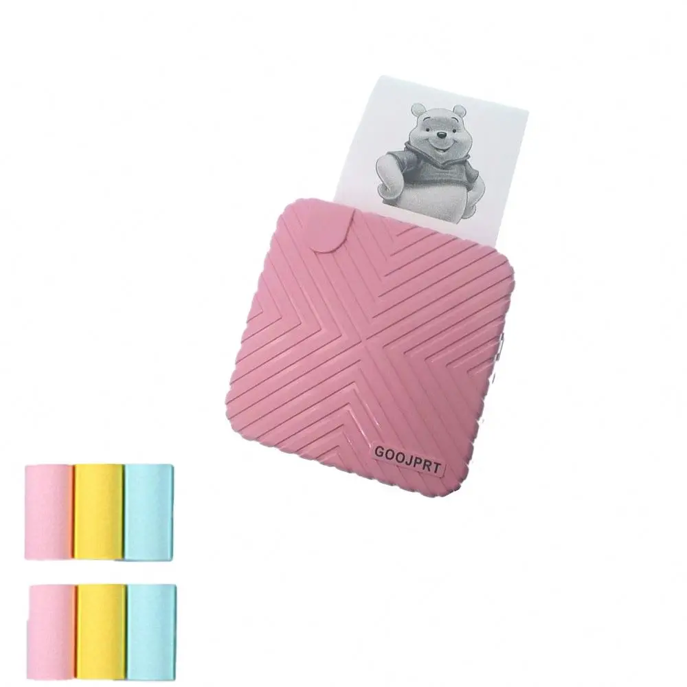 HD 304DPI  Mini Pocket Wireless  Thermal Printer Photo Label Memo Receipt Paper Printer with USB Cable Support Phone Wind