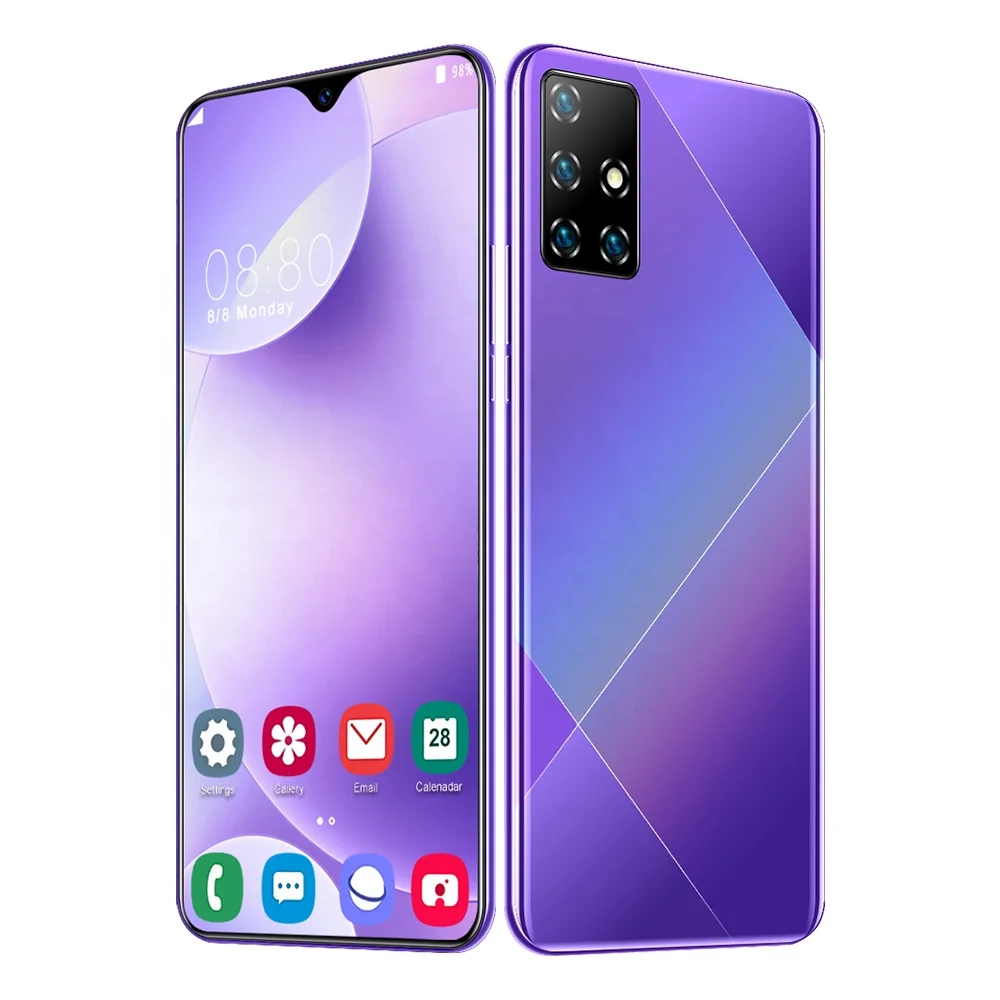  2021 новый мобильный телефон 6 5 дюймов A81 Android 10 0 разблокировка по лицу две карты