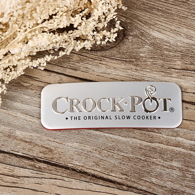 Custom Wholesale Logo metal label Etching Customized Stainless Steel Aluminium Metal Nameplate