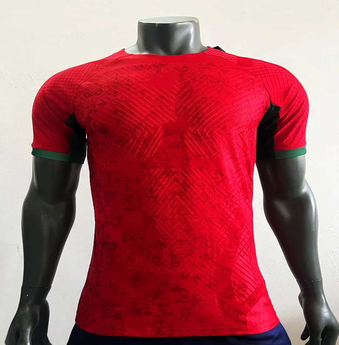 Бесплатная доставка в Португалию версия игрока Роналду футбольная рубашка Униформа 2022 Высокое качество Красный Андре Сильва футбольные шорты Джерси