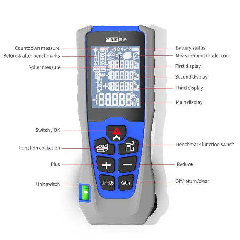 70M Laser Rangefinder  Handheld High-precision Laser Measure infrared Measuring Distance Meter Electronic Ruler