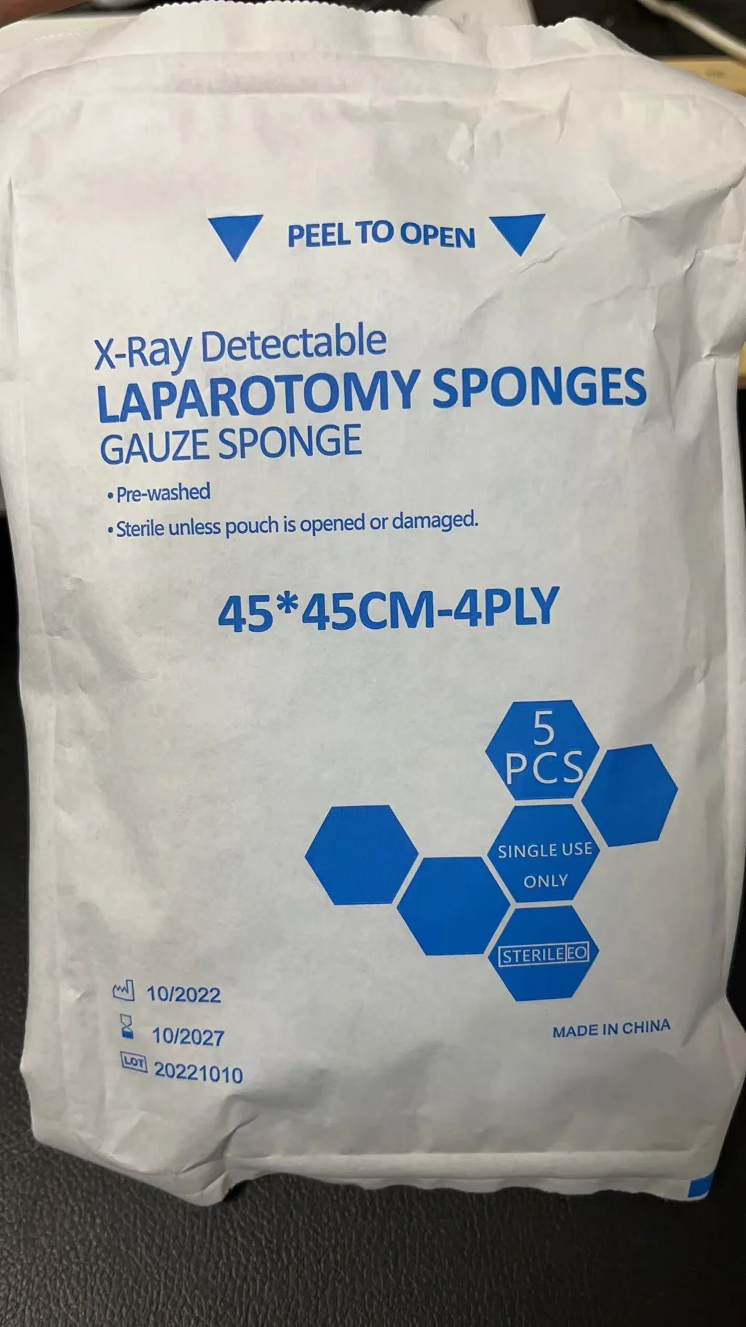 Medical Wholesale X-ray Detectable Supply Gauze Swabs Lap Sponge