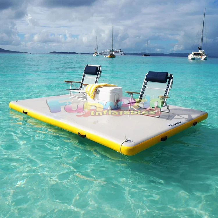 Досуг яхтенный док-станция для отдыха остров jetski Рыбалка надувная плавающая водная платформа моря