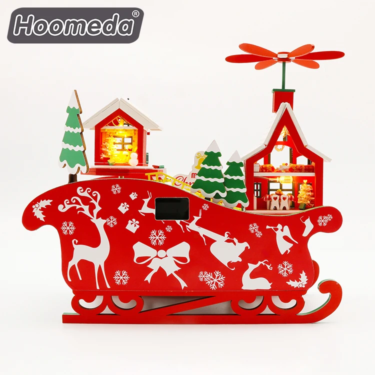 Новинка, музыкальная шкатулка, Рождественская коробка для денег, копилка, Наборы «сделай сам» для дома