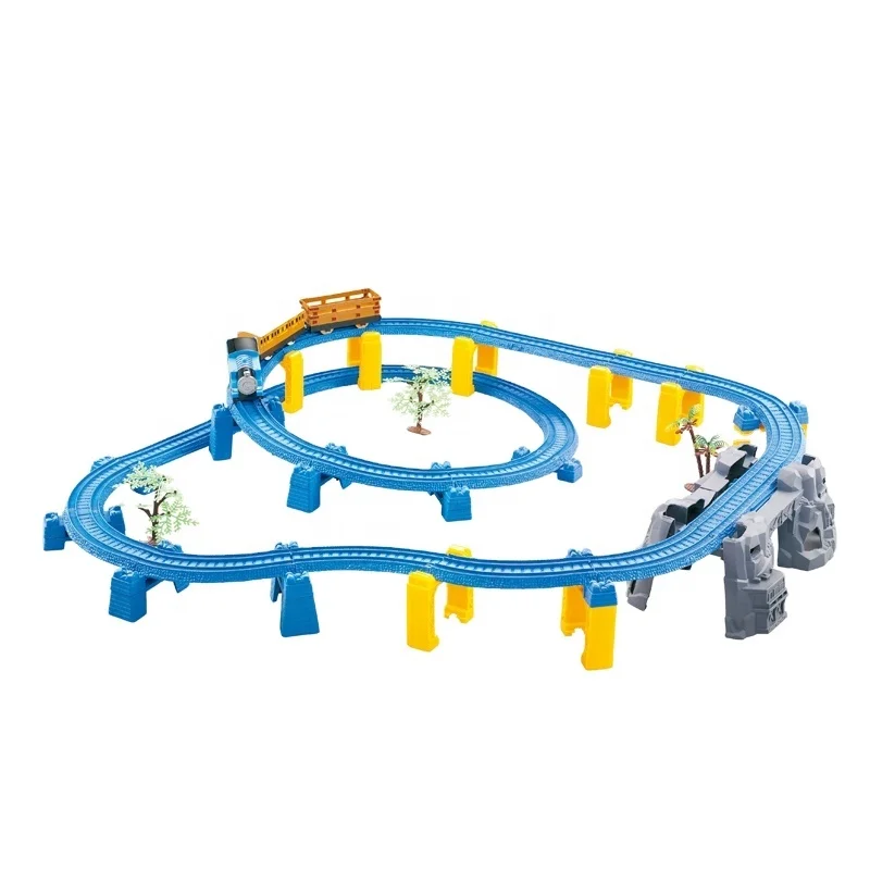 Self-assembly kids diy electric train track toy for funny games