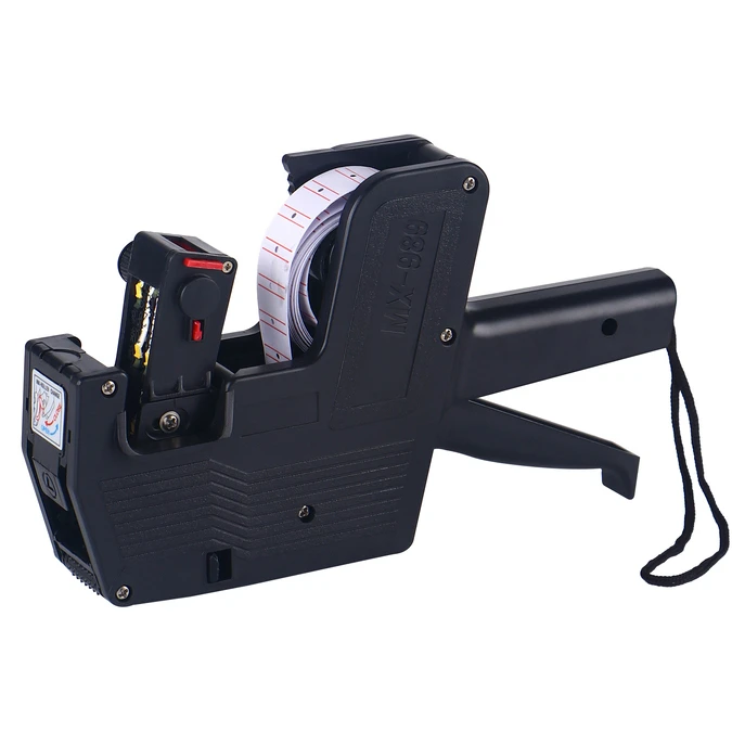 High quality 1 line 6 digits MX 989 price tag sticker paper labeller for pricing gun label gun for supermarket