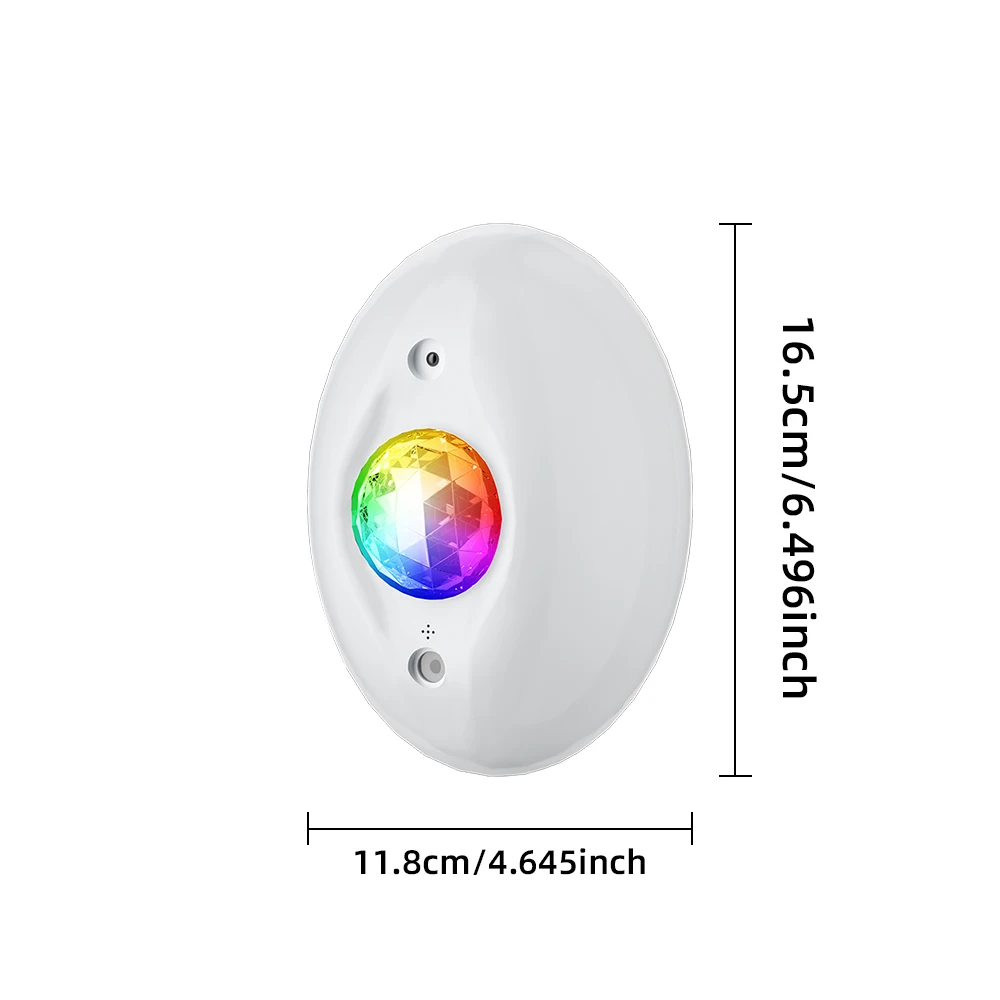 Remote Control LED Water Ripple Starry Sky Projector Light Music Party Lighting