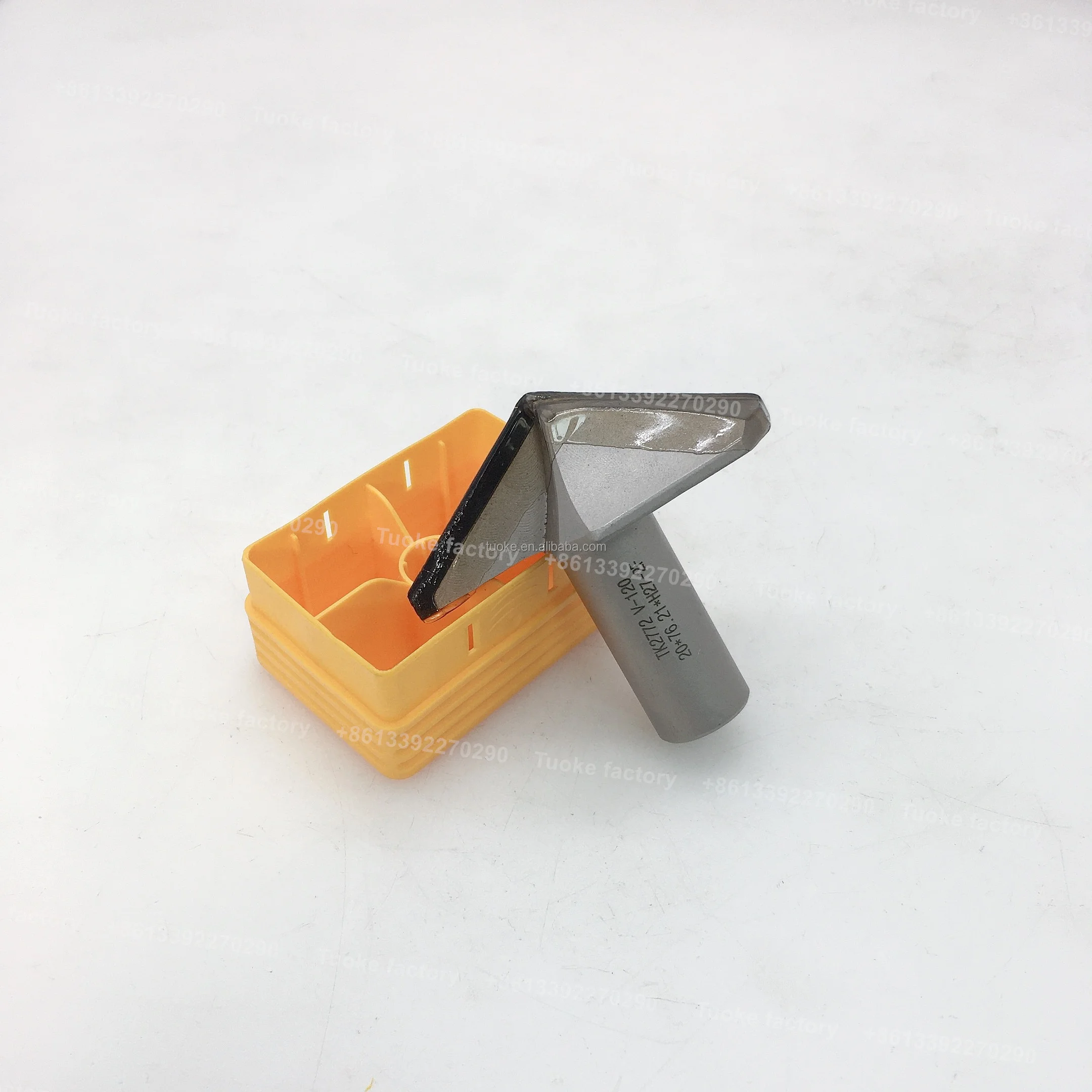 TUOKE TK913 20x76.21xH27 Diamond woodworking cutter tools drill bit for PCD V-120 degrees type bit