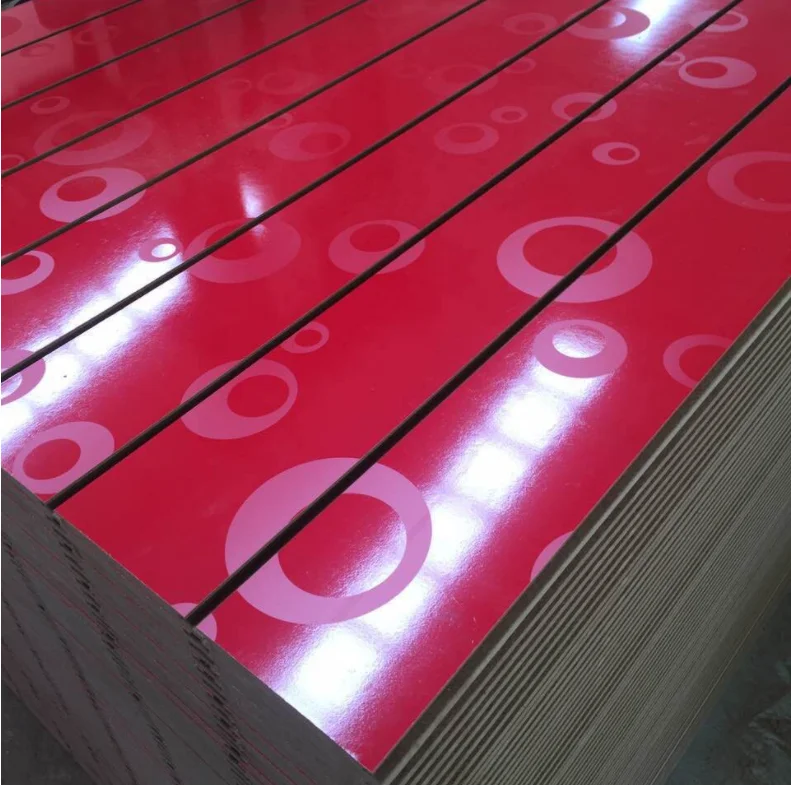 Slatwall MDF Slotted Board /15mm 18mm PVC Surface Slot Slat Wall Panel with Metal Hooks