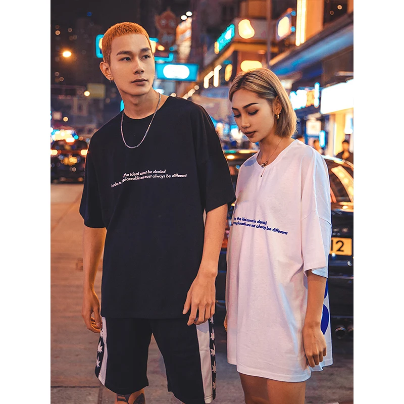 Оптовая продажа Мужская футболка с коротким рукавом в стиле хип-хоп мужская одежда рэпера мужские рубашки