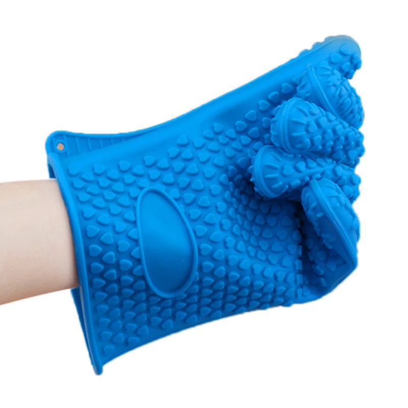 Free Sample Heat-Resistant Bpa-Free Baking Oven Gloves Silicone Oven Mitt