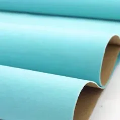 Black self-adhesive back viscose drawer decoration box lining packing pile flocking flannel back lining environmental fabric