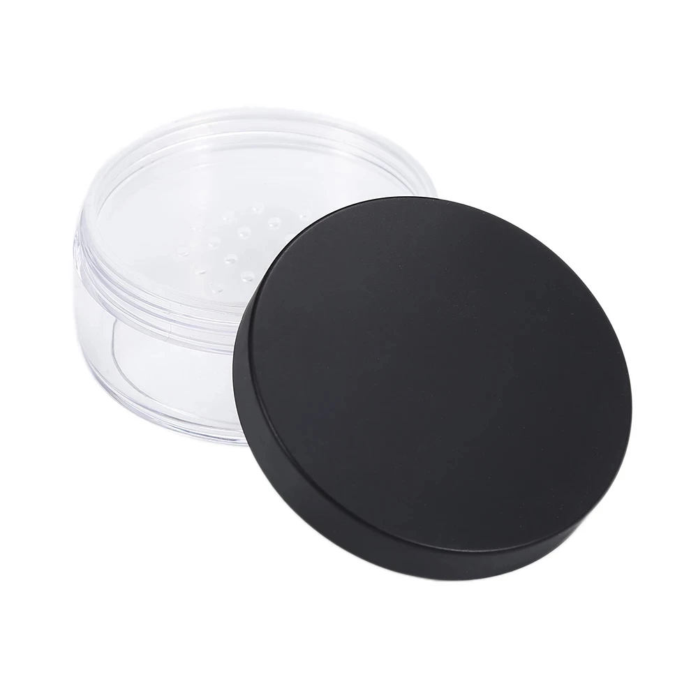 Good quality 15g 30g 50g As plastic Loose Powder jar with sifter cosmetic makeup container