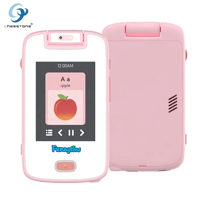 CTP13A Bestseller touch panel kids smart cell phone toy for kids girls boys with 12 games 86 learning card GUBI interactive pets