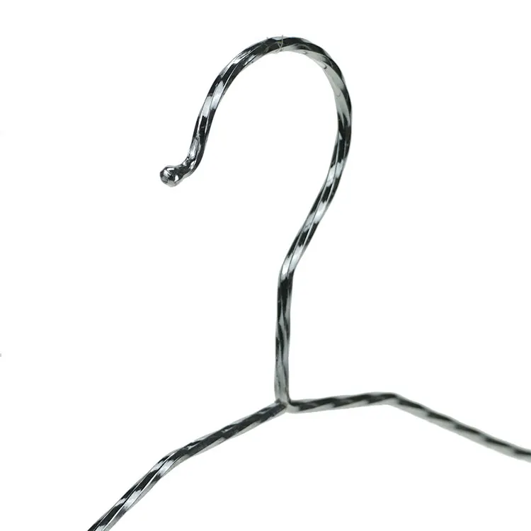 Factory price supermarket chrome wholesale metal gold wire iron custom clothes hangers manufacturer