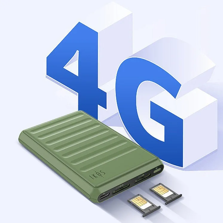 Supports 4G Ikos Internet double sim signal IKOS K7 Dual Triple Multi SIM Card Adapter For iPhone Active Simultaneously