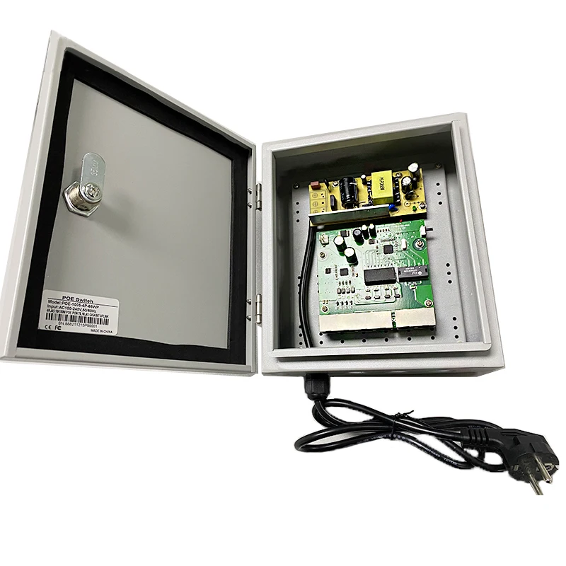 High Quality Unmanaged Waterproof 4 Port POE Switch Ethernet Switch POE 48V Outdoor