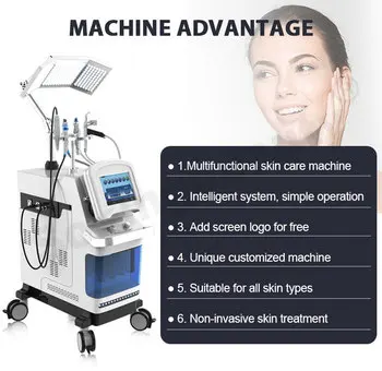 hydro water facial oxygen hydrogen water generator 8 in 1 jet peel hydradermabrasion diamond micro dermabrasion for sale