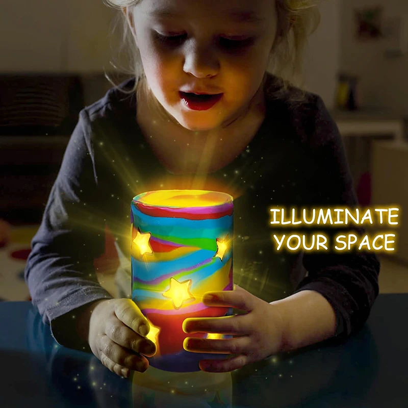 Clay Luminaries Lantern Toys Arts and Crafts Clay kit for Boys Girls and Teens Age