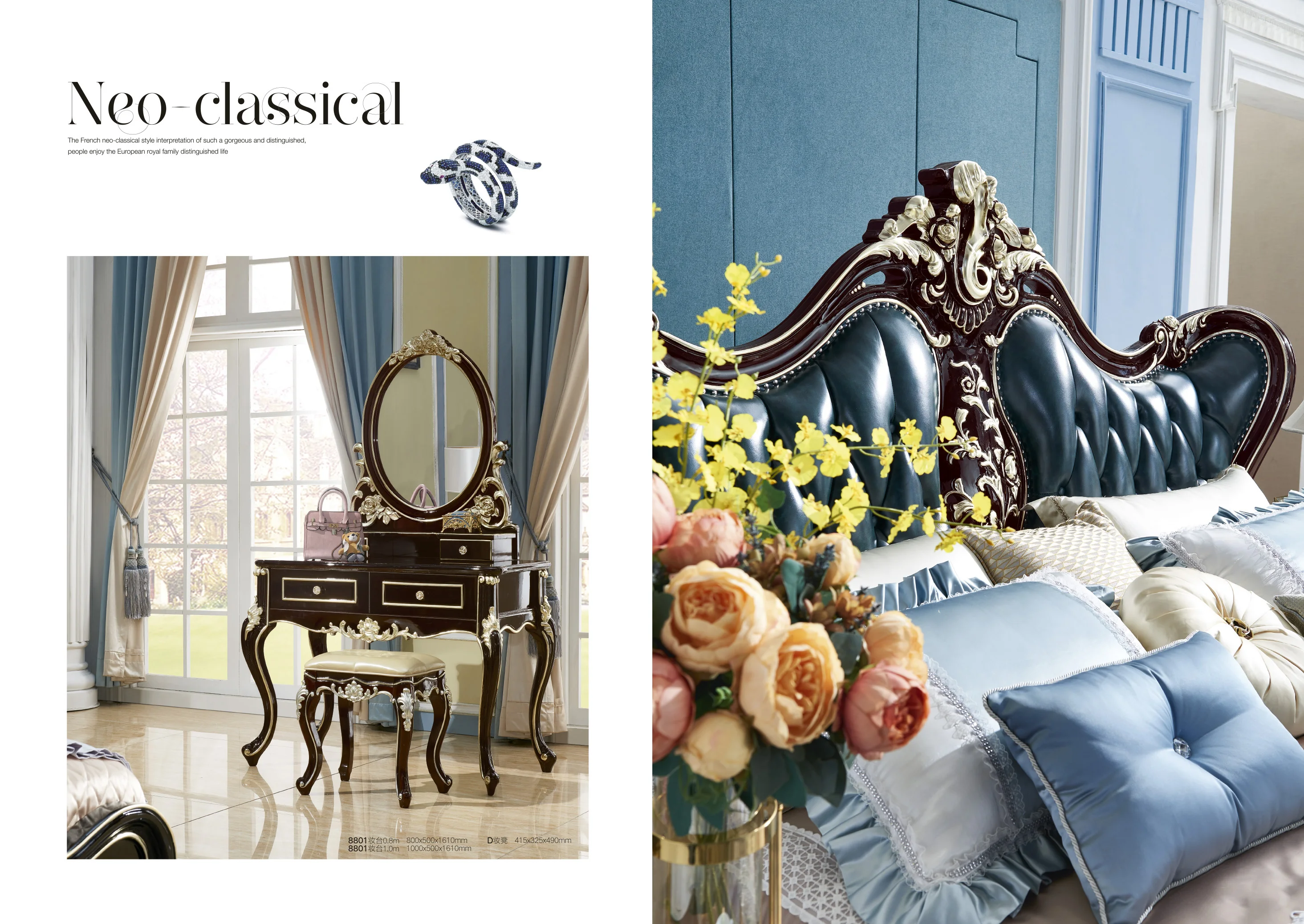 
Bedroom Wood Furniture Vanity Dressing Table White Makeup Dresser With Mirror 