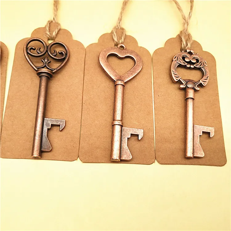 Rustic Wedding Souvenirs Favor Gift Vintage Metal Skeleton Key Bottle Opener
