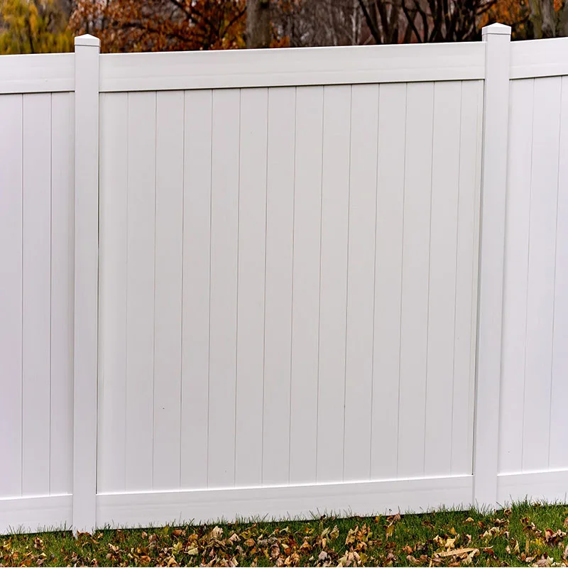 Vinyl PVC Privacy fences Garden Fencing 6x8ft and 6x6ft White durable yard contemporary fence Panels