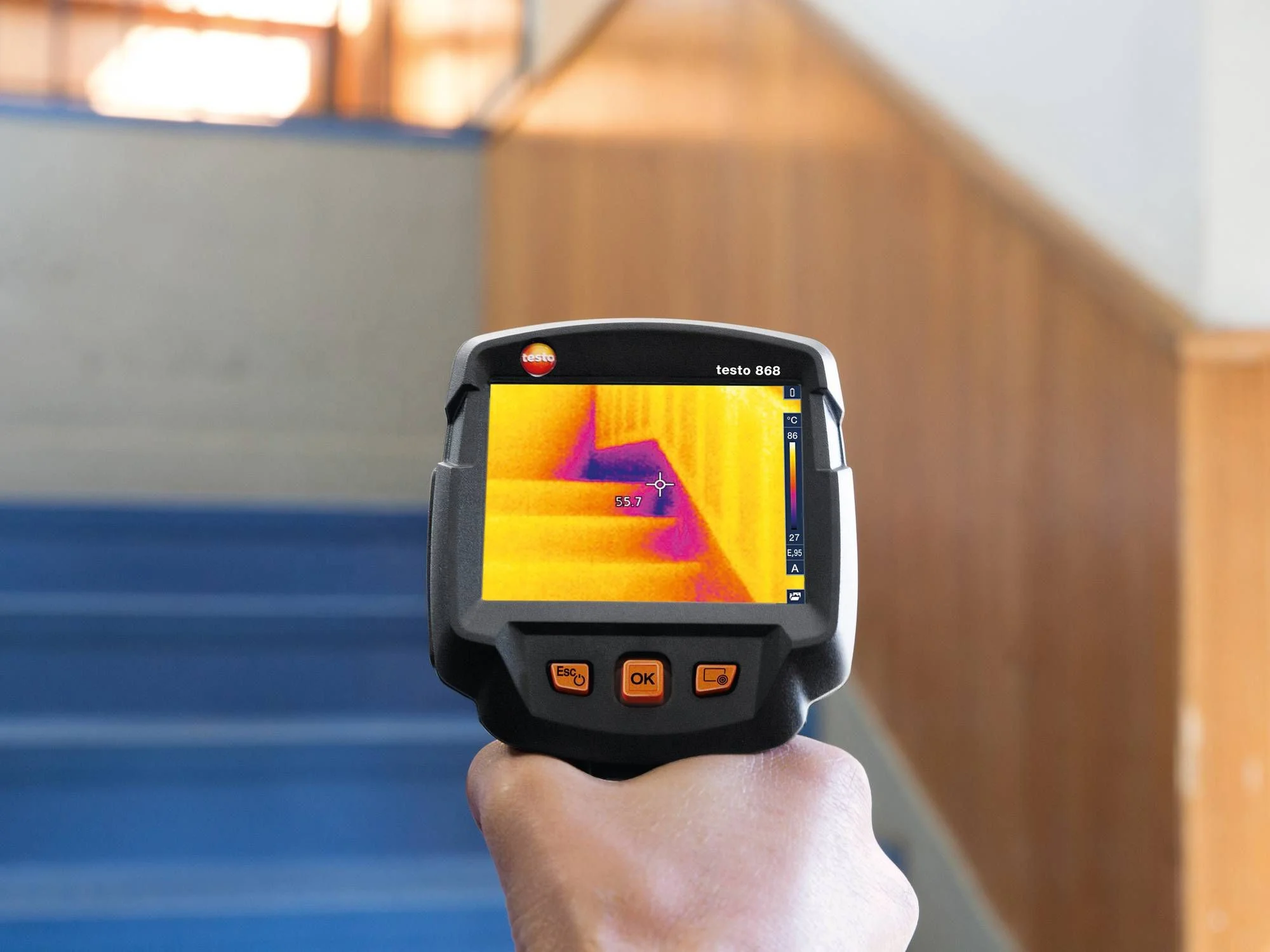 original testo 868 thermal imaging camera order number 0560 8681 with 160 x 120 pixels, App