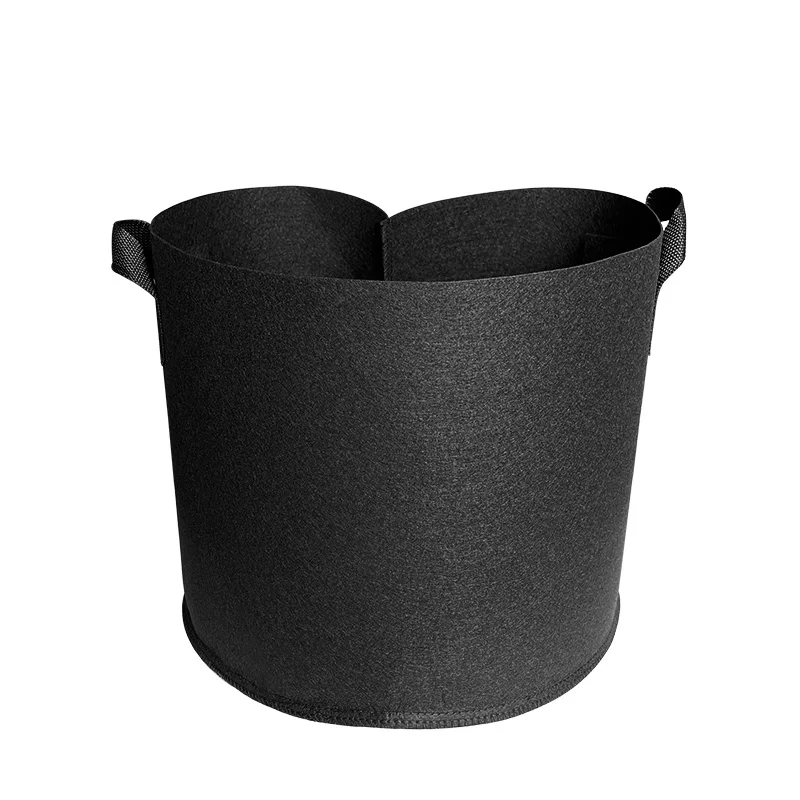 High Quality In Stock Black Non-woven Fabrics Environment Friendly Yam Mesh Grow Bags 5 Gallon