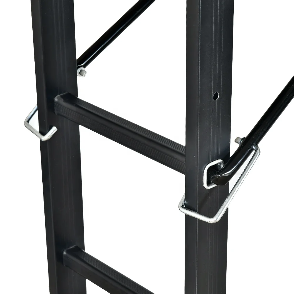 Certified Ladder Multi-use Mini Scaffold Portable 6 Step Ladder Rolling Metal Work Platform