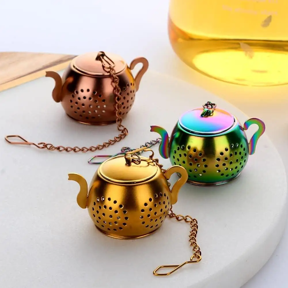 Tea Infuser For Loose Tea Stainless Steel Reusable Strainer Filters Ball For Tea Steeper Flavoring Spices Seasonings