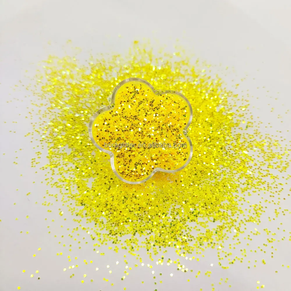 2024 Wholesale Bulk Customizable Colorful PET Holographic Cosmetics Glitter Sequin for Nail Art Christmas Decoration Pigment