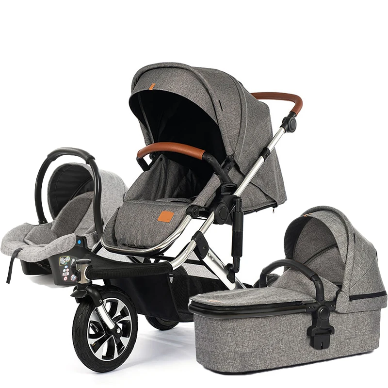 Multi-function stand by itself  after fast Folding And Luxury Canopy City Trolley Country Jogging 3 In 1 Baby Jogger Stroller